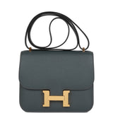 Hermes Constance 18 Bleu Orage Epsom Gold Hardware
