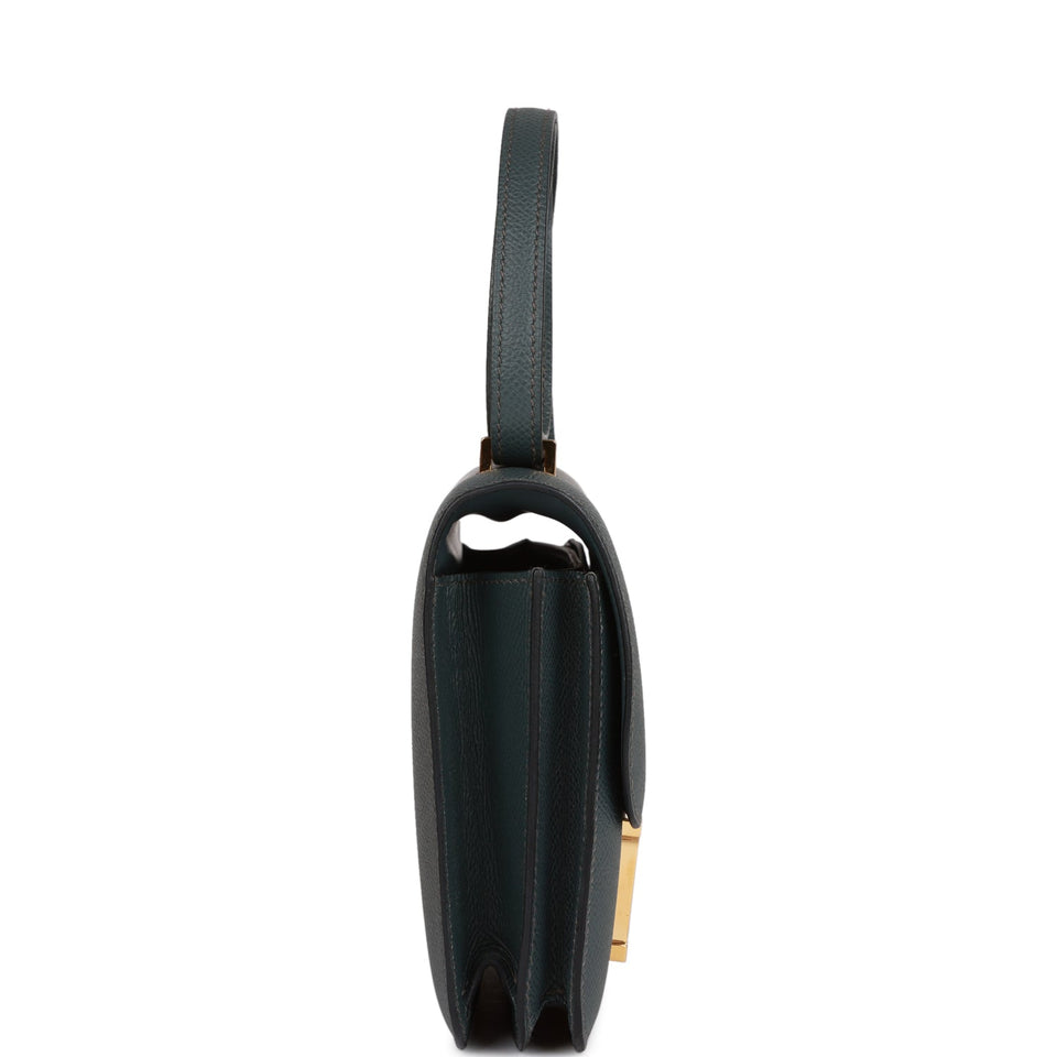 Hermes Constance 18 Bleu Orage Epsom Gold Hardware