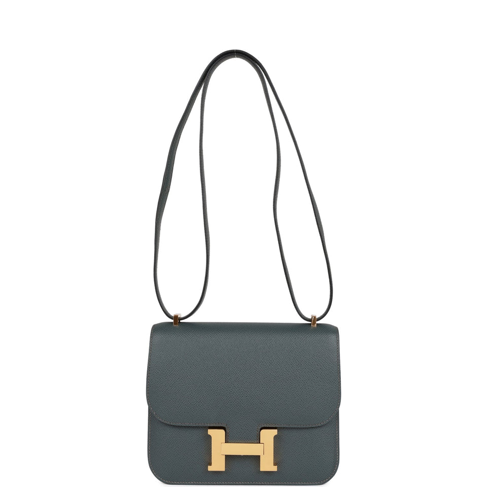 Hermes Constance 18 Bleu Orage Epsom Gold Hardware