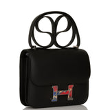 Hermes Marble Constance 18 Black Swift Palladium Hardware