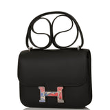 Hermes Marble Constance 18 Black Swift Palladium Hardware