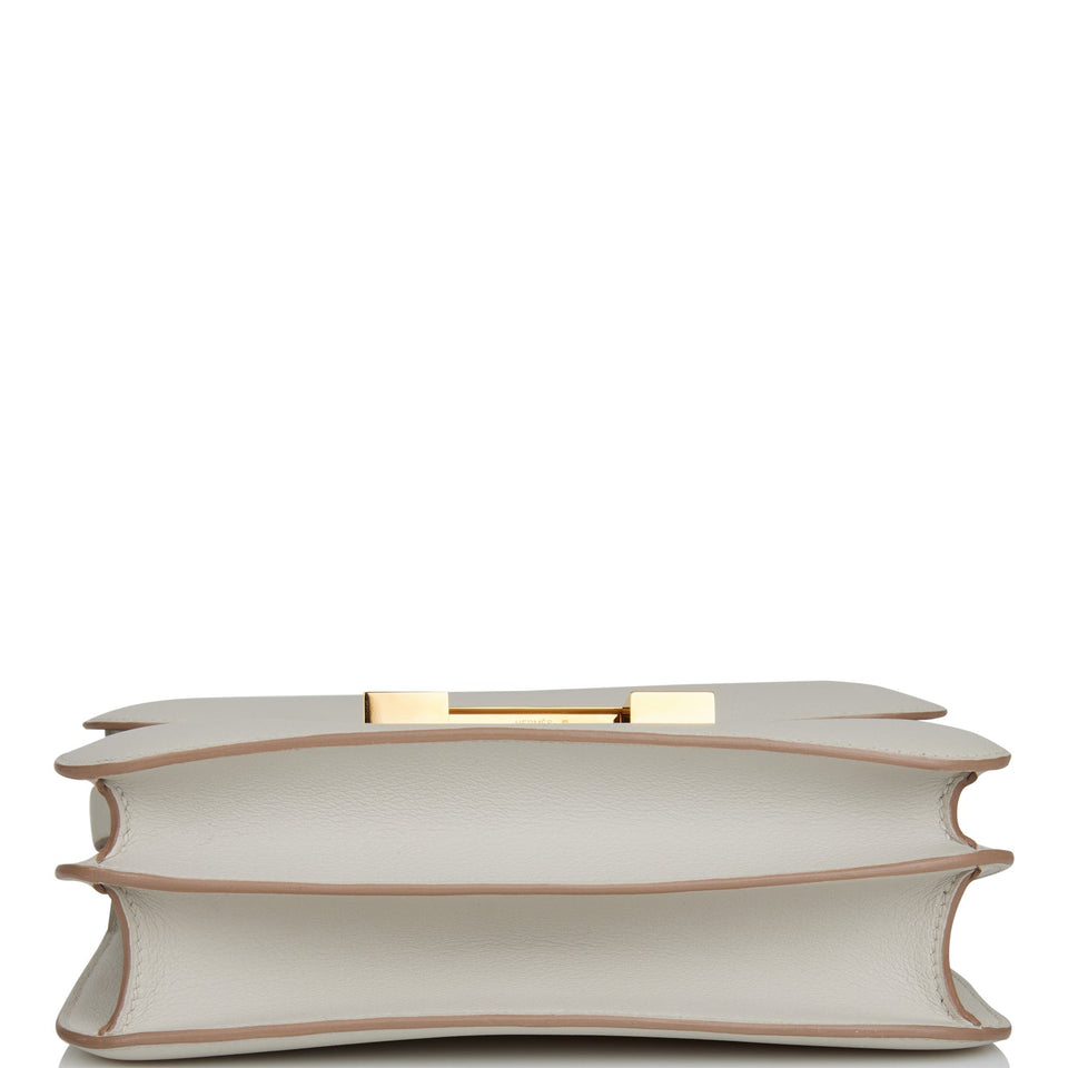 Hermes Constance 24 Gris Perle Evercolor Gold Hardware