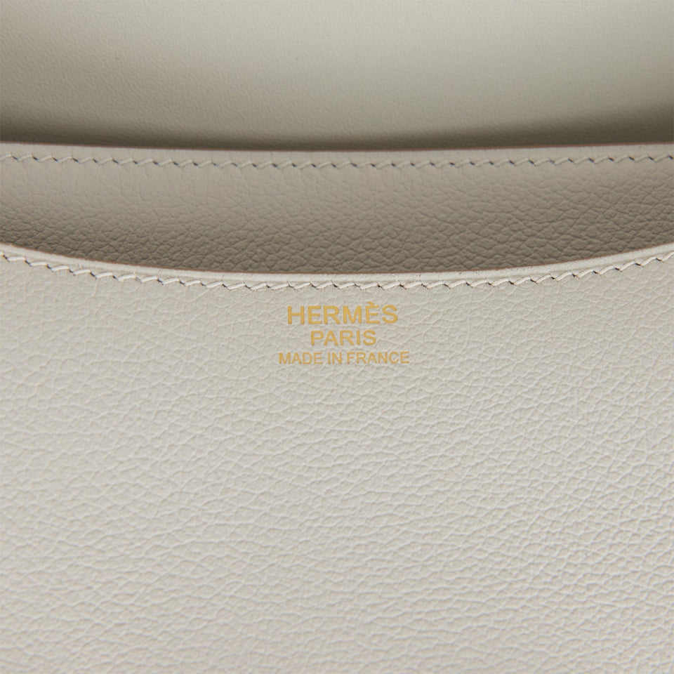 Hermes Constance 24 Gris Perle Evercolor Gold Hardware