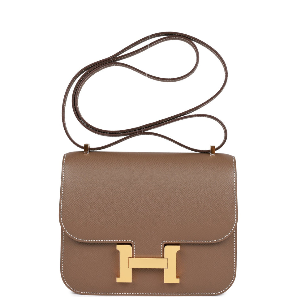 Hermes Constance 18 Etoupe Epsom Gold Hardware