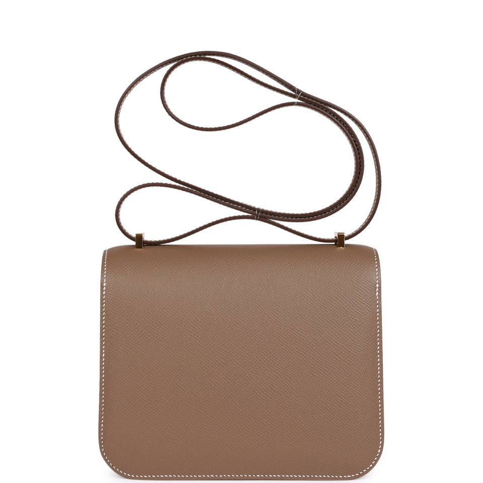 Hermes Constance 18 Etoupe Epsom Gold Hardware
