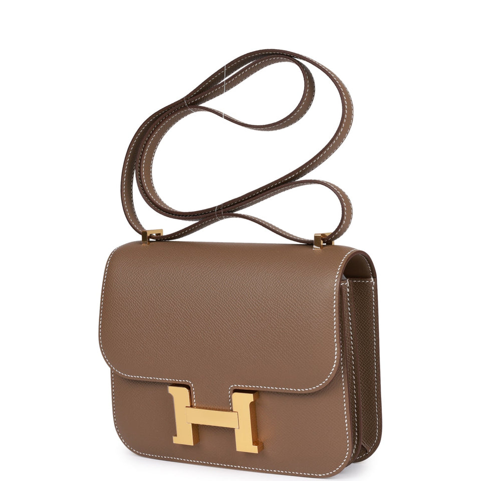 Hermes Constance 18 Etoupe Epsom Gold Hardware