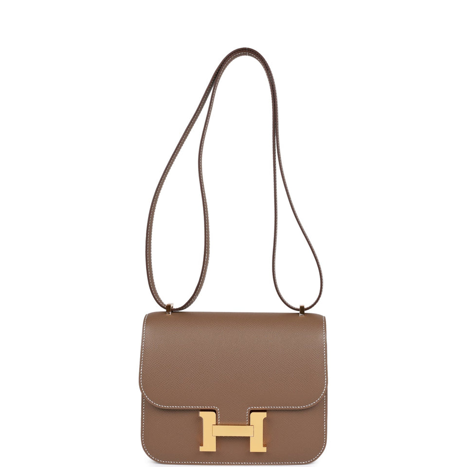 Hermes Constance 18 Etoupe Epsom Gold Hardware