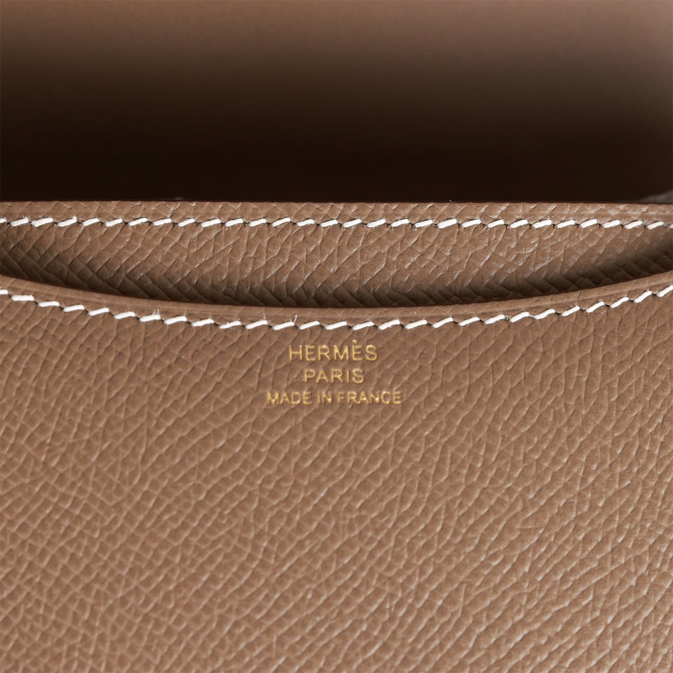 Hermes Constance 18 Etoupe Epsom Gold Hardware