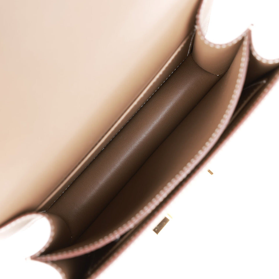 Hermes Constance 18 Etoupe Epsom Gold Hardware