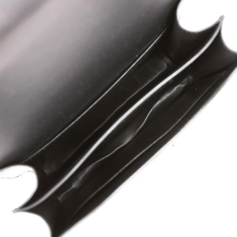 Hermes Constance 18 Black Shiny Alligator Gold Hardware