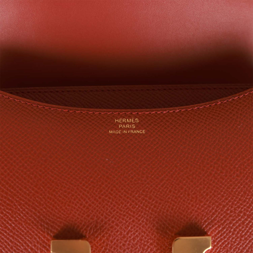 Hermes Constance 1-18 Rouge Venitien Epsom Gold Hardware