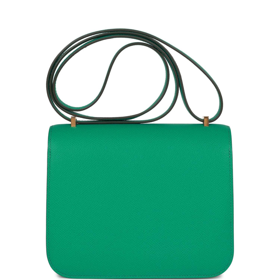 Hermes Constance 18 Vert Jade Epsom Gold Hardware
