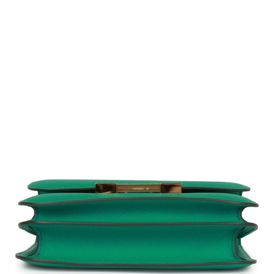 Hermes Constance 18 Vert Jade Epsom Gold Hardware