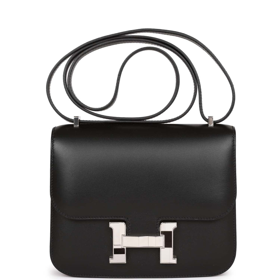 Hermes Constance 18 Studio Disco Black Swift Palladium Hardware
