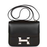 Hermes Constance 18 Studio Disco Black Swift Palladium Hardware