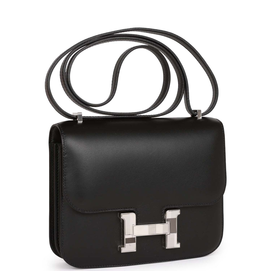 Hermes Constance 18 Studio Disco Black Swift Palladium Hardware