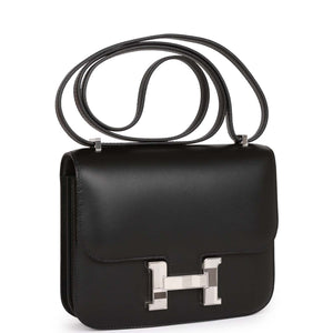 Hermes Constance 18 Studio Disco Black Swift Palladium Hardware