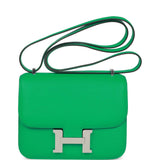 Hermes Constance 1-18 Menthe Chevre Palladium Hardware