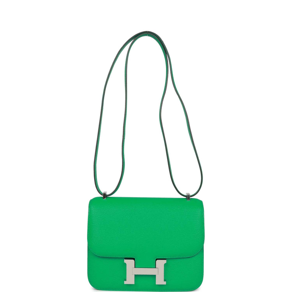 Hermes Constance 1-18 Menthe Chevre Palladium Hardware