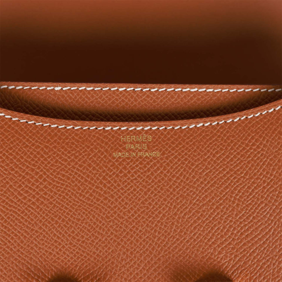 Hermes Constance 18 Gold Epsom Gold Hardware