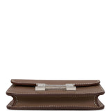 Hermes Constance Slim Wallet Etoupe Epsom Palladium Hardware