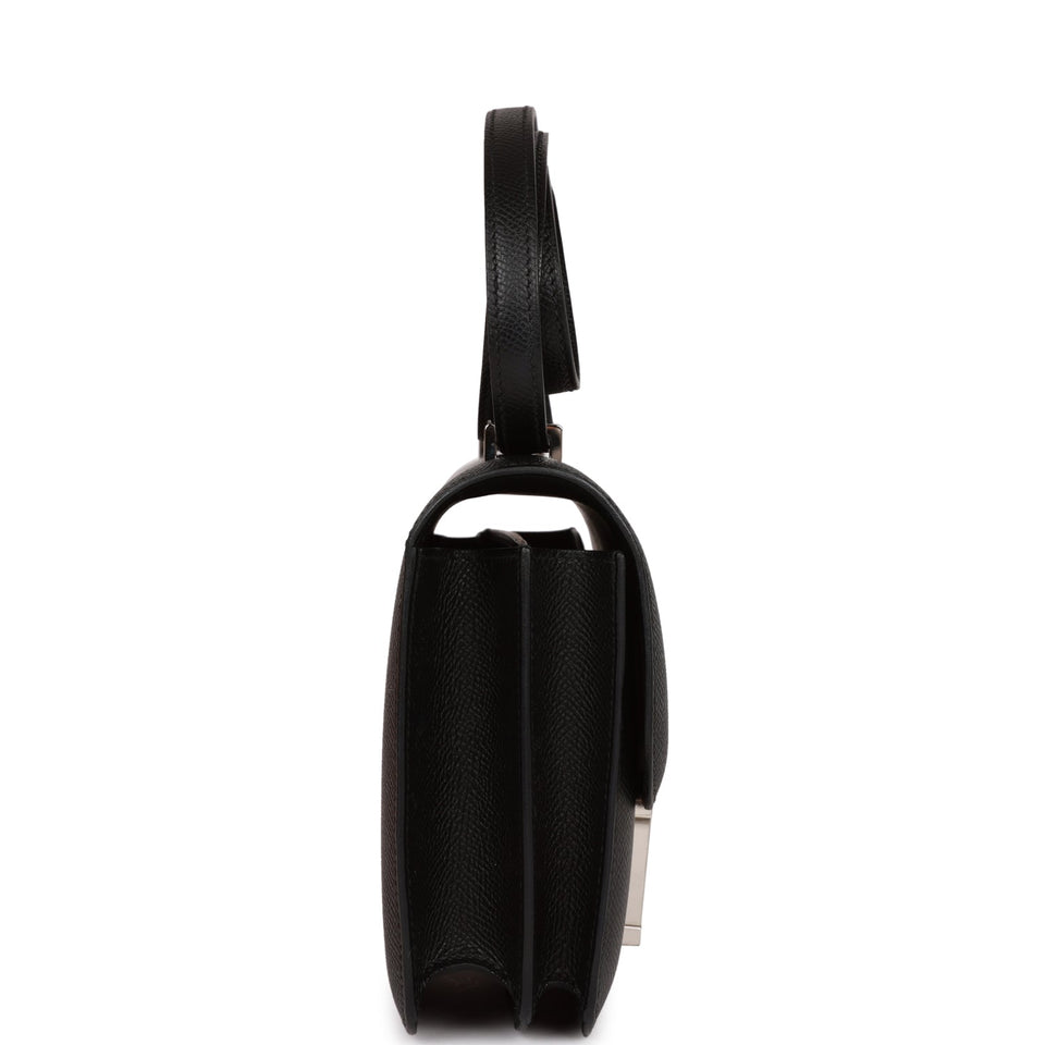 Hermes Constance 18 Black Epsom Palladium Hardware