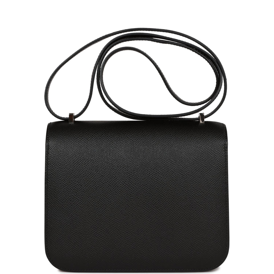 Hermes Constance 18 Black Epsom Palladium Hardware