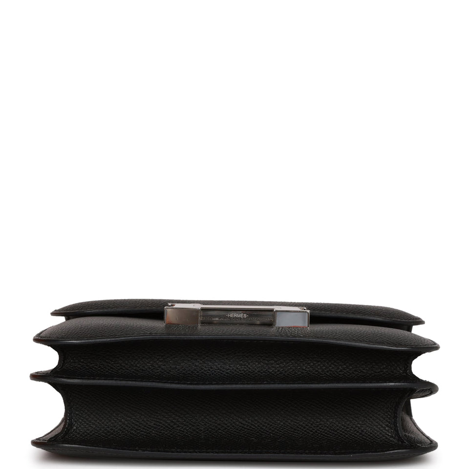 Hermes Constance 18 Black Epsom Palladium Hardware