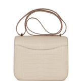 Hermes Constance 18 Beton Matte Alligator Mississippiensis Gold Hardware