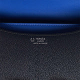 Hermes Special Order (HSS) Constance 18 Bleu Indigo Verso Chevre Palladium Hardware