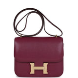 Hermes Constance 18 Anemone Chevre Chamkila Permabrass Hardware