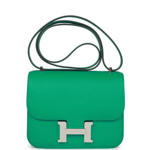 Hermes Constance 1-18 Vert Jade Epsom Palladium Hardware