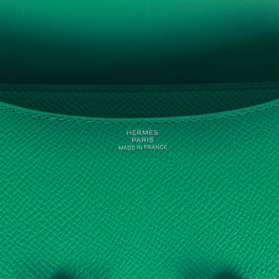 Hermes Constance 1-18 Vert Jade Epsom Palladium Hardware