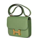 Hermes Constance 18 Vert Criquet Epsom Gold Hardware