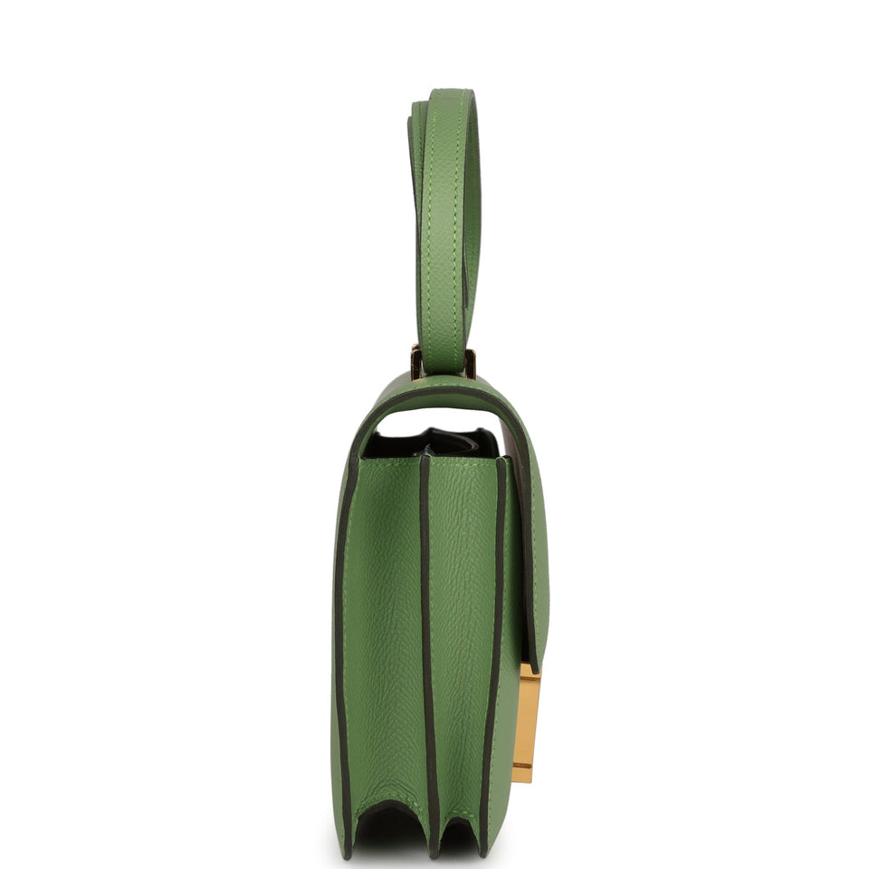Hermes Constance 18 Vert Criquet Epsom Gold Hardware
