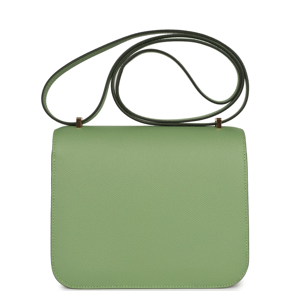 Hermes Constance 18 Vert Criquet Epsom Gold Hardware
