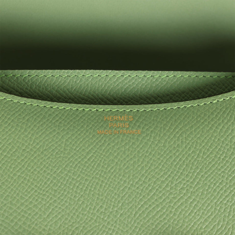 Hermes Constance 18 Vert Criquet Epsom Gold Hardware