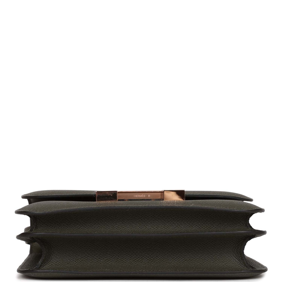 Hermes Constance 1-18 Vert de Gris Epsom Rose Gold Hardware