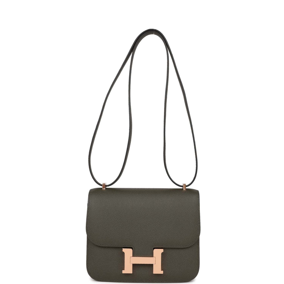 Hermes Constance 1-18 Vert de Gris Epsom Rose Gold Hardware