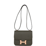 Hermes Constance 1-18 Vert de Gris Epsom Rose Gold Hardware