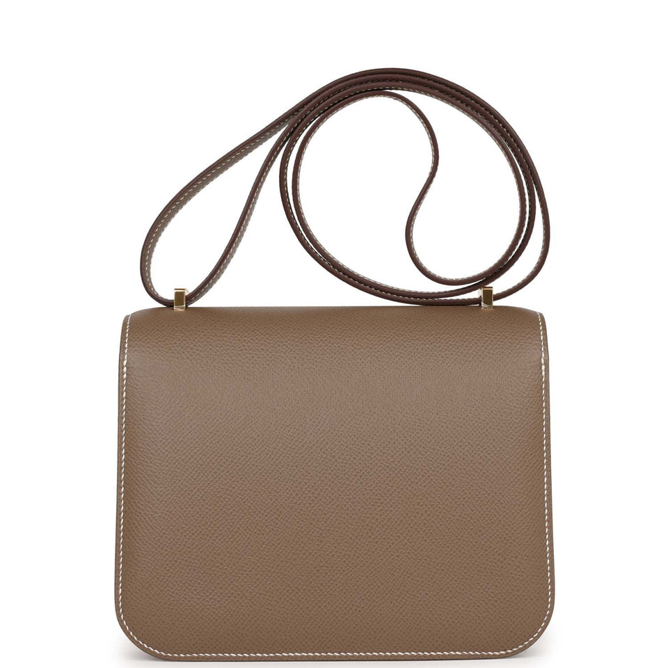 Hermes Constance 18 Etoupe Epsom Gold Hardware