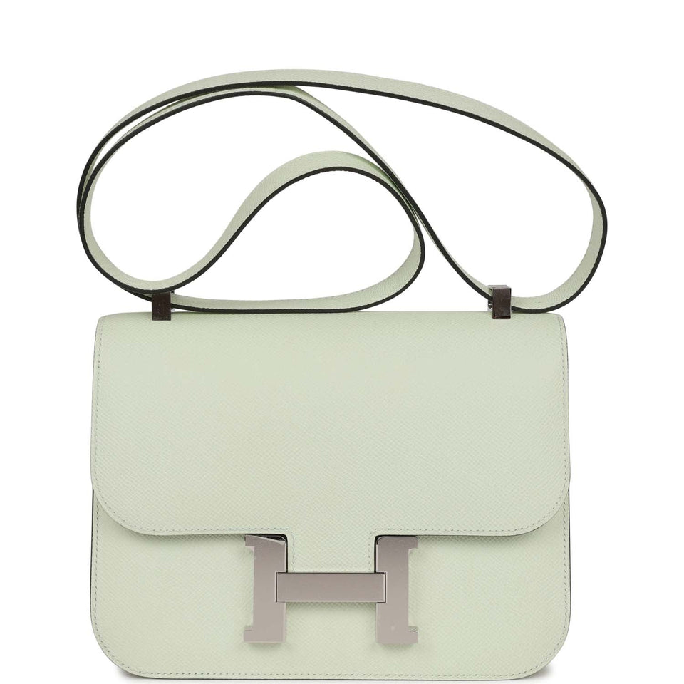 Hermes Constance 1-24 Vert Fizz Epsom Palladium Hardware