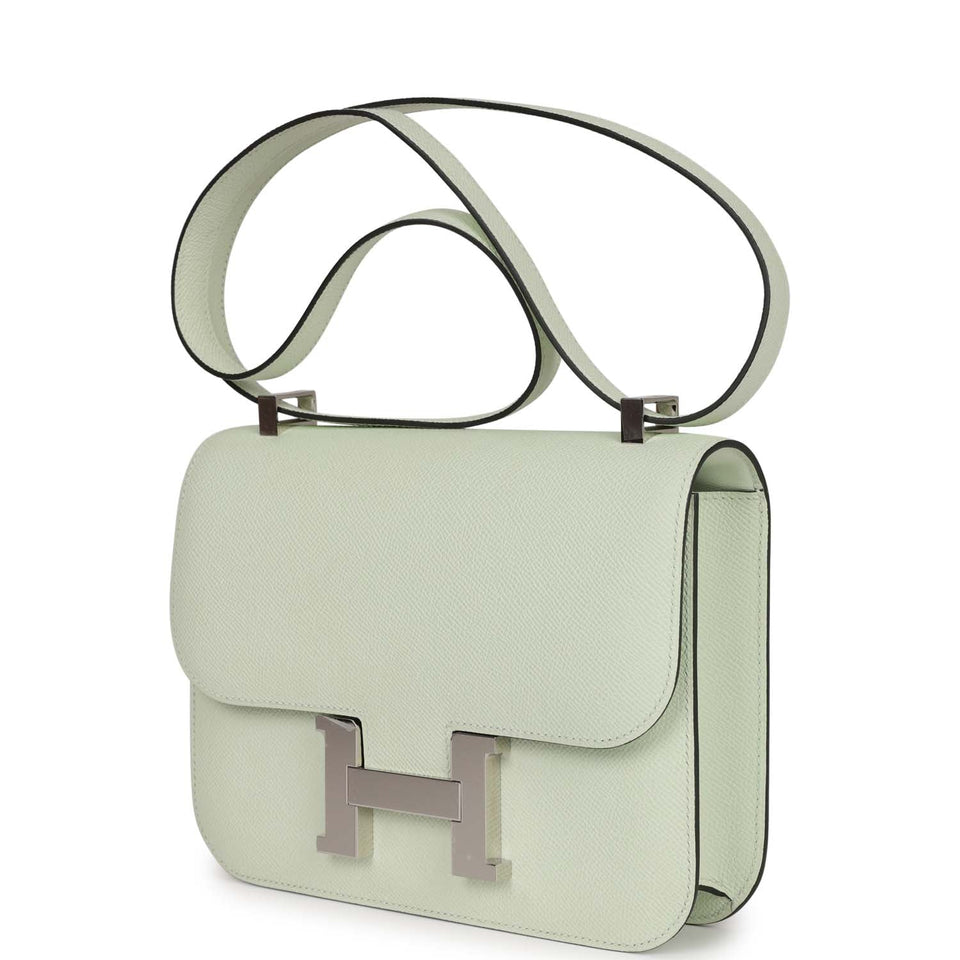 Hermes Constance 1-24 Vert Fizz Epsom Palladium Hardware