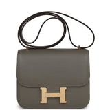 Hermes Constance 1-18 Gris Meyer Verso Evercolor Permabrass Hardware