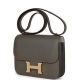 Hermes Constance 1-18 Gris Meyer Verso Evercolor Permabrass Hardware