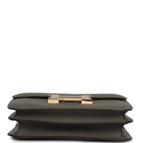 Hermes Constance 1-18 Gris Meyer Verso Evercolor Permabrass Hardware