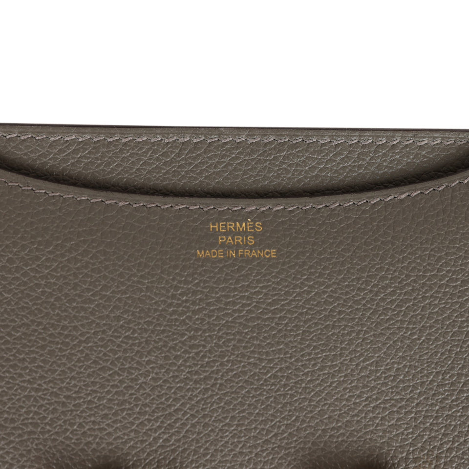 Hermes Constance 1-18 Gris Meyer Verso Evercolor Permabrass Hardware