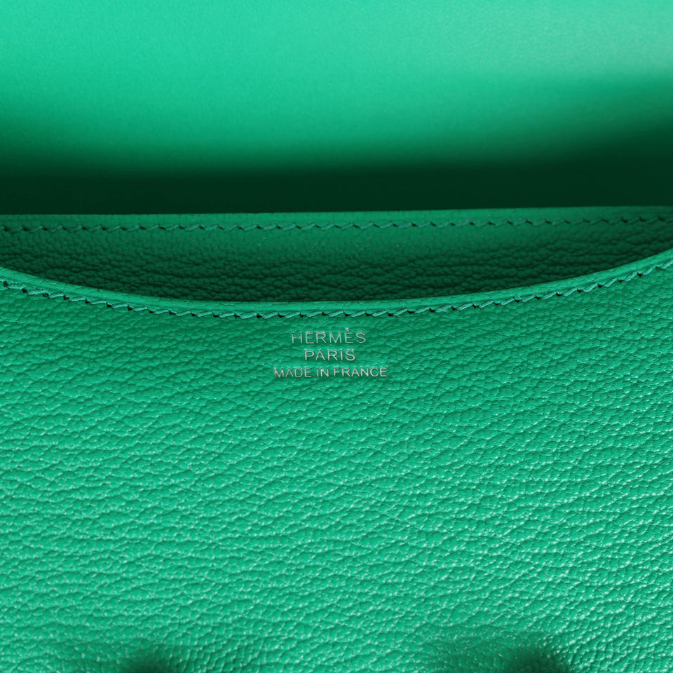 Hermes Constance 18 Menthe Chevre Mysore Palladium Hardware