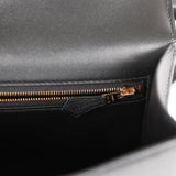 Hermes Constance 1-24 Black Chevre Chamkila Rose Gold Hardware