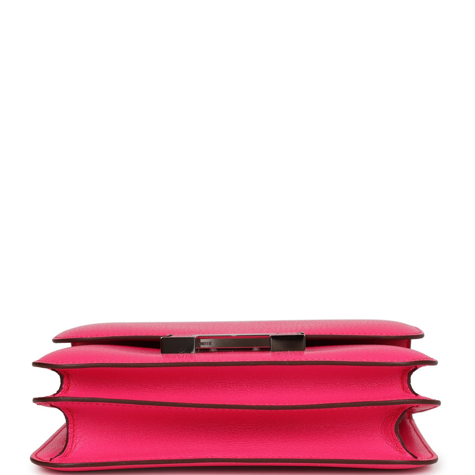 Hermes Constance 18 Rose Pop Chevre Chamkila Palladium Hardware
